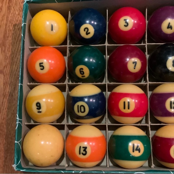 Vintage Aramith Billiard Pool Balls Professional Games Billard's Set Boxed #N1 - Picture 5 of 8